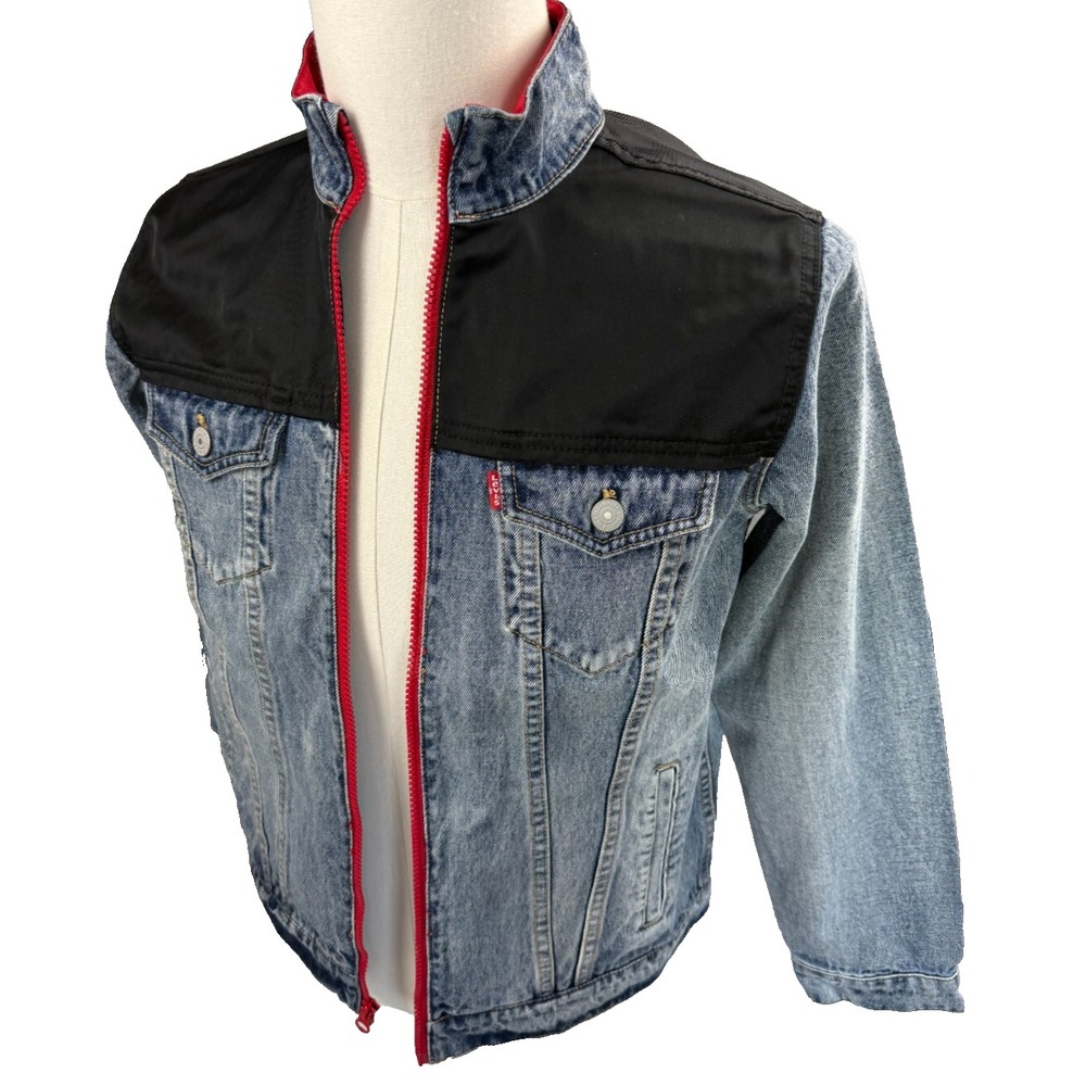 Levi's Strauss Youth Denim Trucker Jacket  Full Zip Boys Large 12-13yrs New